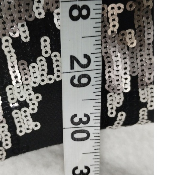 City Triangles Black Gold Sequin Mini Dress Sz 9 Party Cocktail Clubwear - Picture 5 of 12